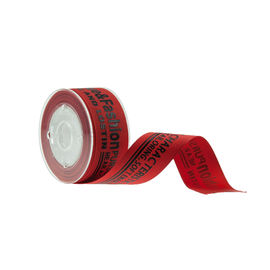 Αυξημένη τυπωμένη επιστολή κορδέλλα 22mm Grosgrain ζημία κόκκινου χρώματος πλάτους ελεύθερη