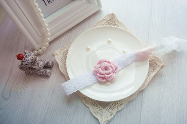 Δέστε ελαστικά Headbands λίγων μωρών, ελαστικό ύφασμα Wristband τρίχας 16mm φυσικό