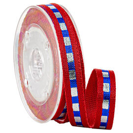 Στενός κόκκινος πολυεστέρας 10MM Webbing τυπωμένων υλών ταινία