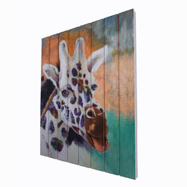 21 X 18 Giraffe στην κορδέλλα που χρωματίζει την τετραγωνική μορφή για το εγχώριο ντεκόρ διαδρόμων κρεβατοκάμαρων