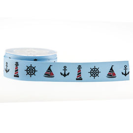 19mm 2 τυπωμένη χρώματα κορδέλλα Grosgrain για την καλλυντική συσκευάζοντας διακόσμηση