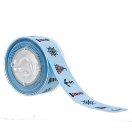 19mm 2 τυπωμένη χρώματα κορδέλλα Grosgrain για την καλλυντική συσκευάζοντας διακόσμηση