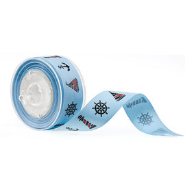 19mm 2 τυπωμένη χρώματα κορδέλλα Grosgrain για την καλλυντική συσκευάζοντας διακόσμηση