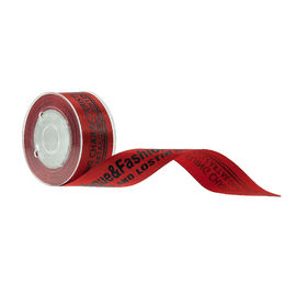 Αυξημένη τυπωμένη επιστολή κορδέλλα 22mm Grosgrain ζημία κόκκινου χρώματος πλάτους ελεύθερη